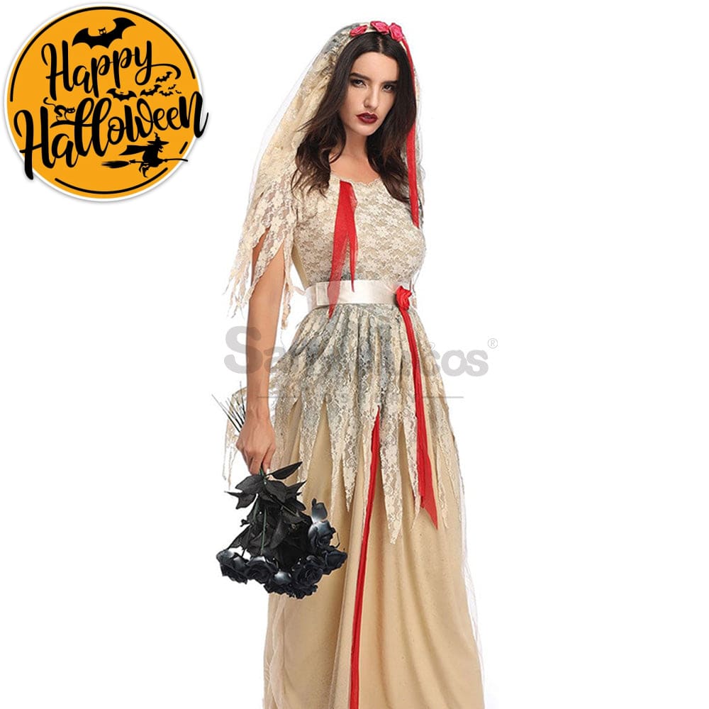 【In Stock】Halloween Cosplay Zombie Ghost Wife Costume Costumes