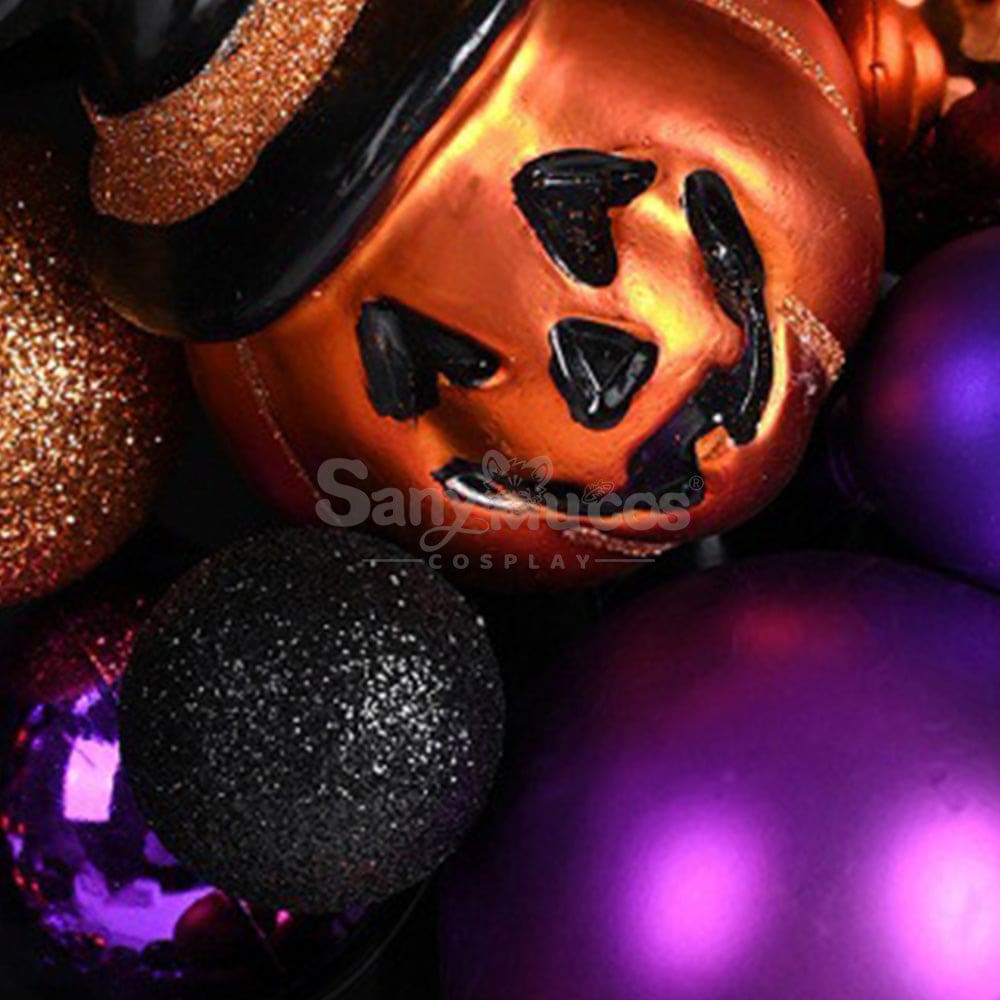 【In Stock】Halloween Decoration Front Door Wreath Cosplay Prop