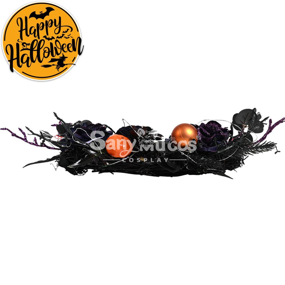 【In Stock】Halloween Decoration Spider Web Wreath Cosplay Prop