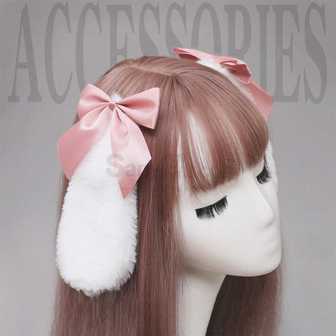 【In Stock】Lolita Bunny Ears Hair Clips Cosplay Props Prop