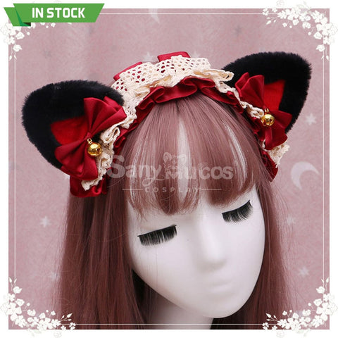 【In Stock】Lolita Cat Ears Hairband Cosplay Props #6 Prop