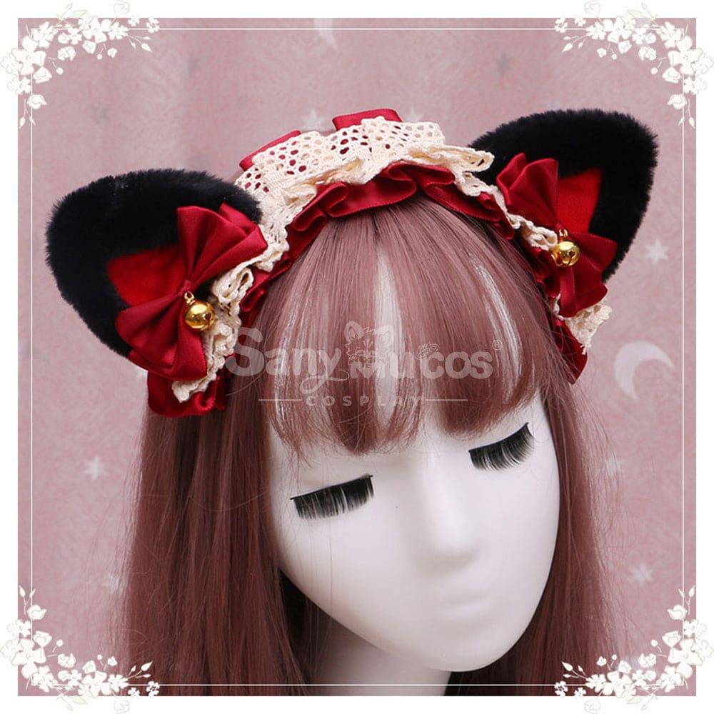 【In Stock】Lolita Cat Ears Hairband Cosplay Props #6 Prop