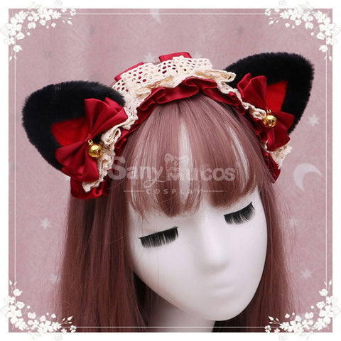 【In Stock】Lolita Cat Ears Hairband Cosplay Props #6 Prop