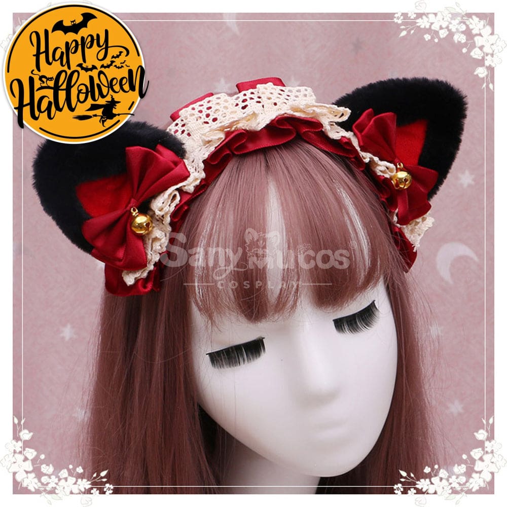 【In Stock】Lolita Cat Ears Hairband Cosplay Props #6 Prop