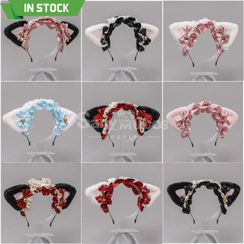 【In Stock】Lolita Cat Ears Hairband Cosplay Props Prop