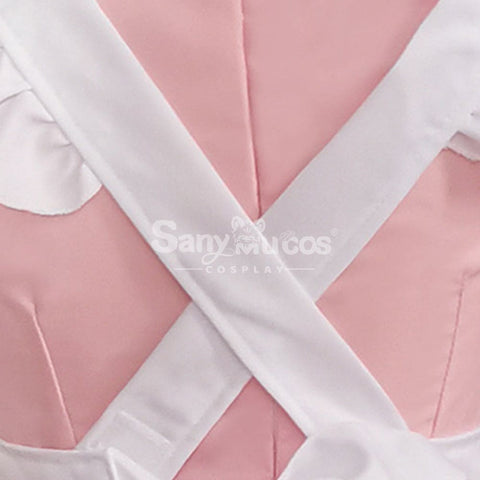 【In Stock】Maid Cosplay Pink Lolita Dress Costume Costumes
