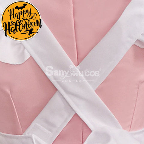【In Stock】Maid Cosplay Pink Lolita Dress Costume Costumes