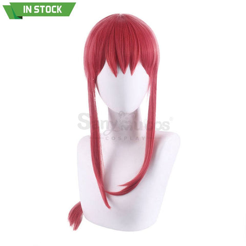 【In Stock】Manga Chainsaw Man Wig Makima Red Ponytail Long Cosplay Wigs