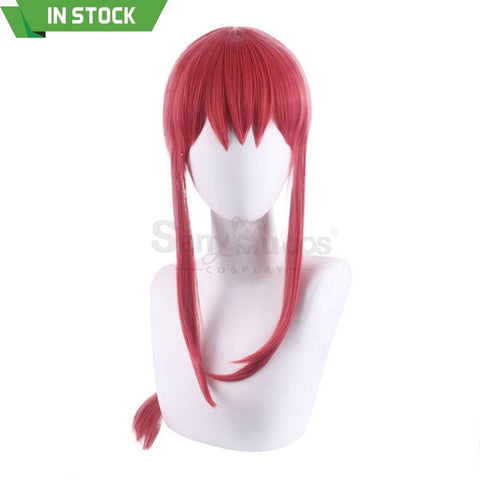 【In Stock】Manga Chainsaw Man Wig Makima Red Ponytail Long Cosplay Wigs