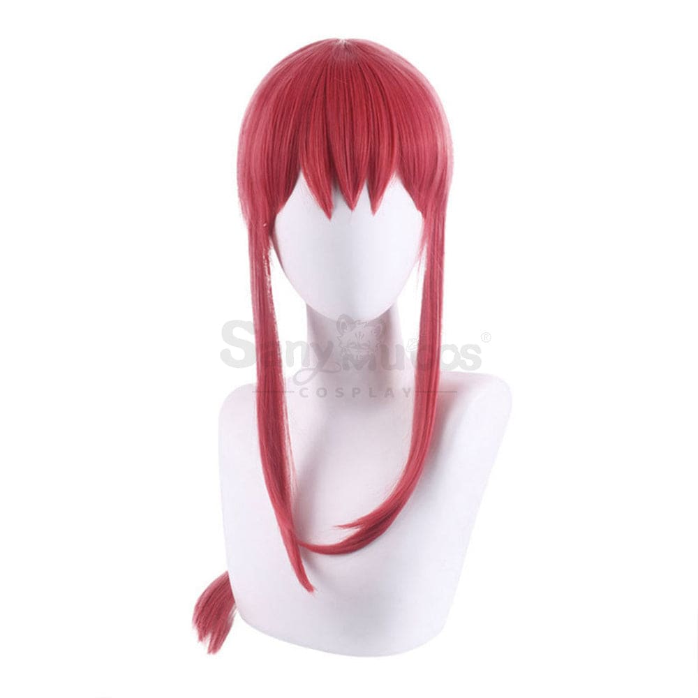 【In Stock】Manga Chainsaw Man Wig Makima Red Ponytail Long Cosplay Wigs