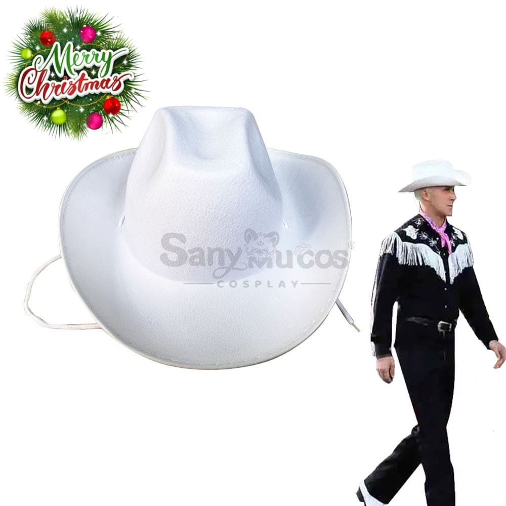 【In Stock】Movie Barbie Cosplay Ken Cowboy Hat Accessory Prop