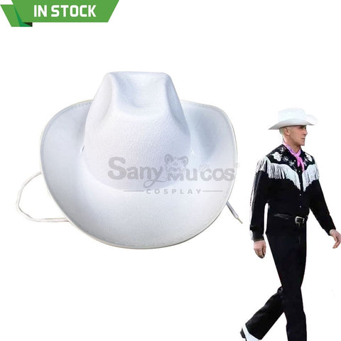 【In Stock】Movie Barbie Cosplay Ken Cowboy Hat Accessory Prop