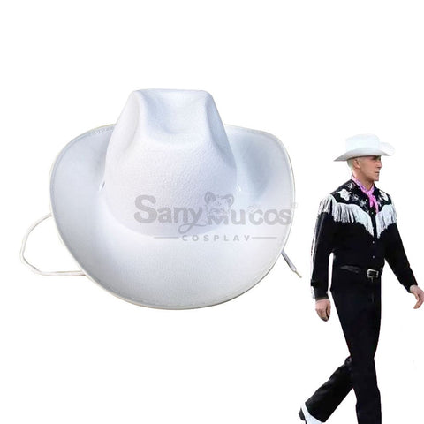 【In Stock】Movie Barbie Cosplay Ken Cowboy Hat Accessory Prop