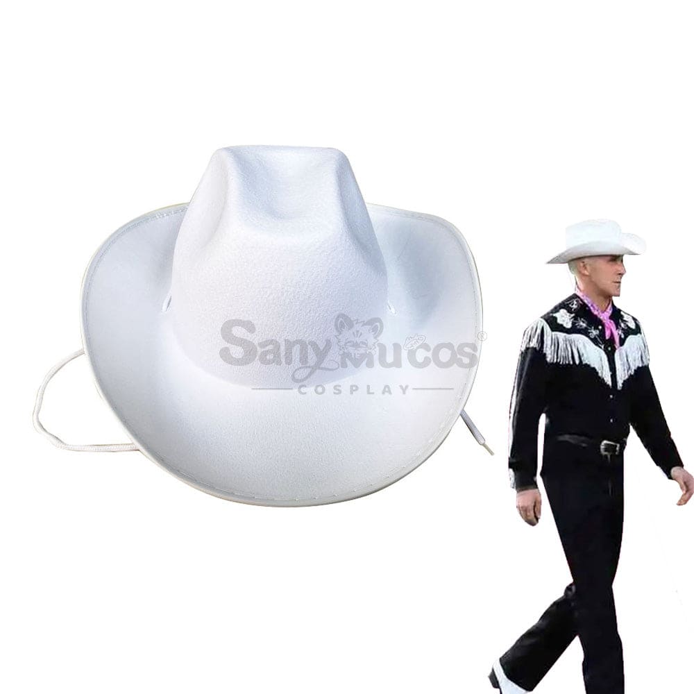【In Stock】Movie Barbie Cosplay Ken Cowboy Hat Accessory Prop