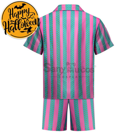 【In Stock】Movie Barbie Cosplay Ken Striped Shirt Costume Costumes