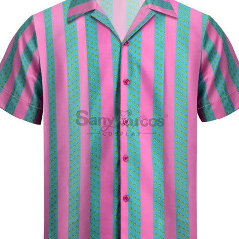 【In Stock】Movie Barbie Cosplay Ken Striped Shirt Costume Costumes