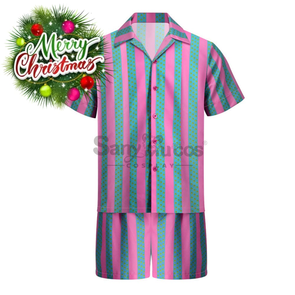 【In Stock】Movie Barbie Cosplay Ken Striped Shirt Costume Costumes