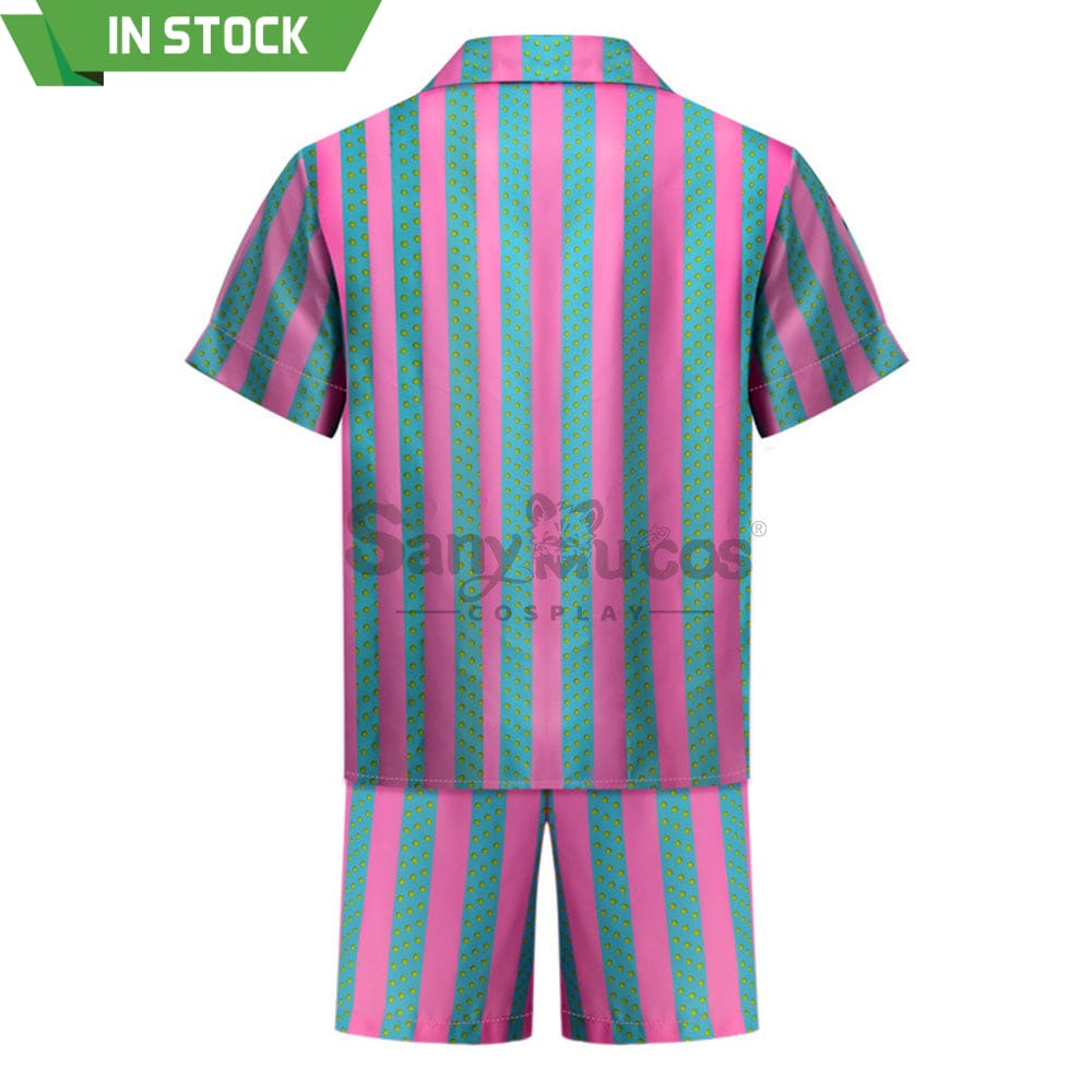 【In Stock】Movie Barbie Cosplay Ken Striped Shirt Costume Costumes