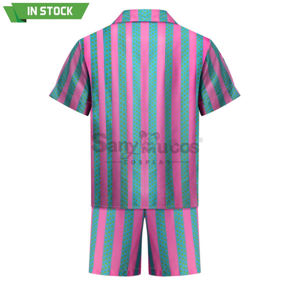 【In Stock】Movie Barbie Cosplay Ken Striped Shirt Costume Costumes