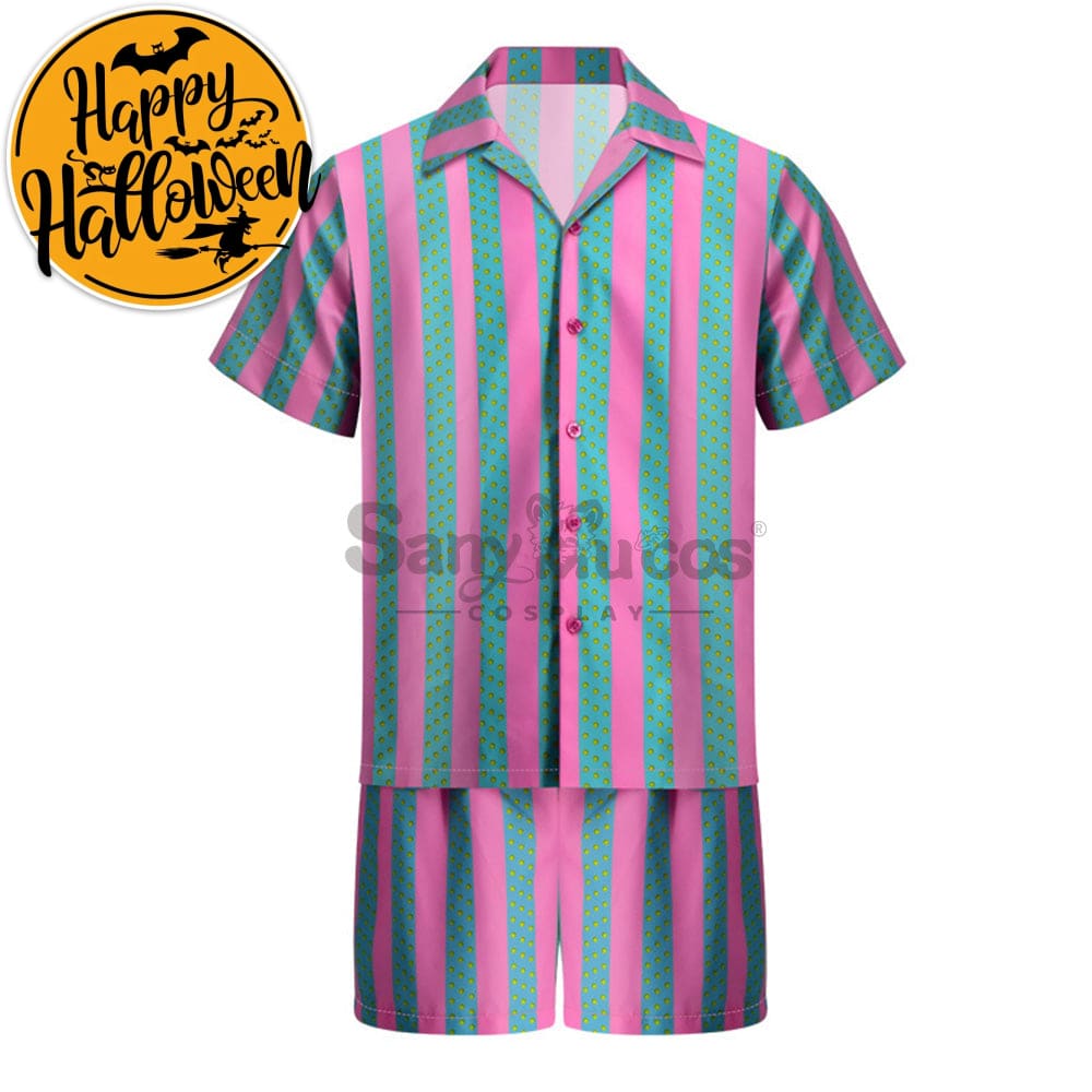 【In Stock】Movie Barbie Cosplay Ken Striped Shirt Costume Costumes