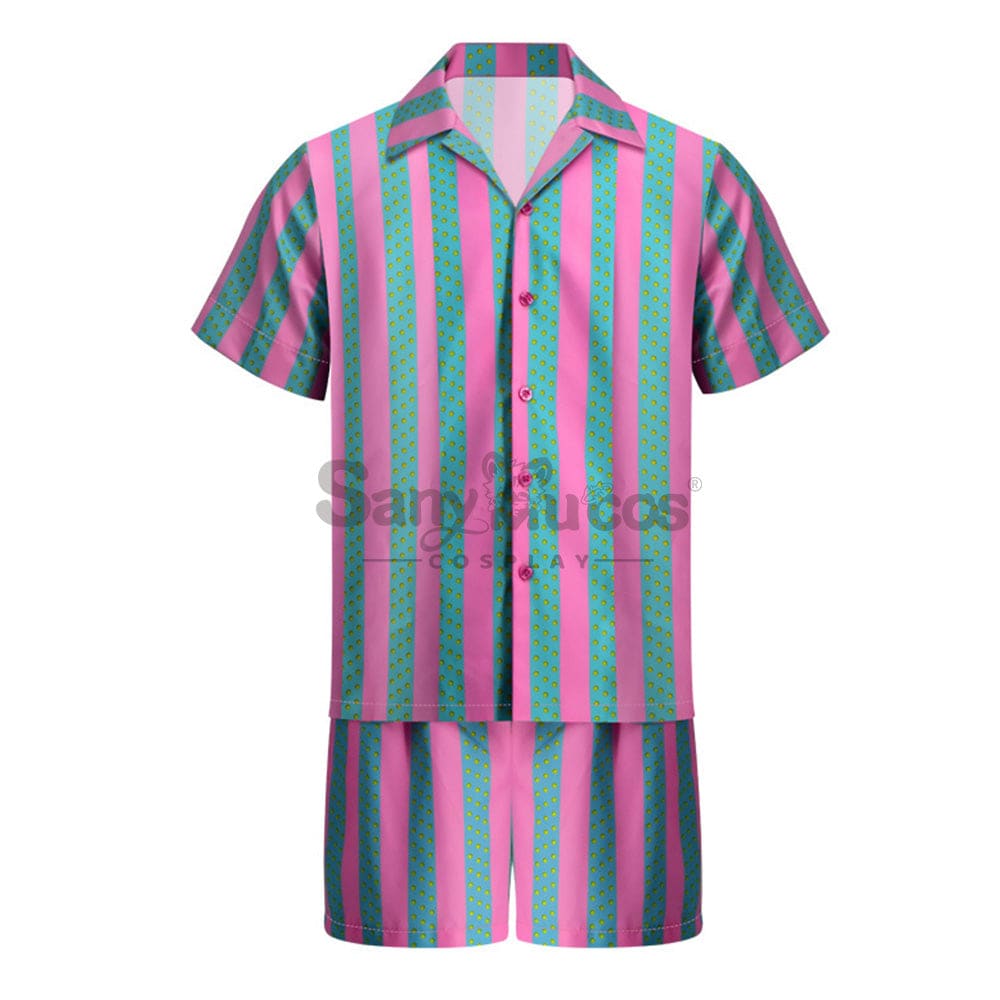 【In Stock】Movie Barbie Cosplay Ken Striped Shirt Costume Costumes