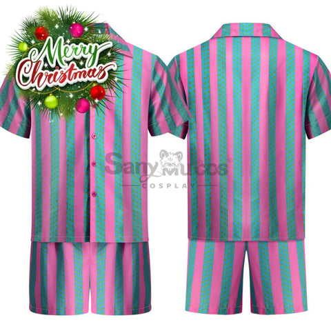 【In Stock】Movie Barbie Cosplay Ken Striped Shirt Costume Costumes