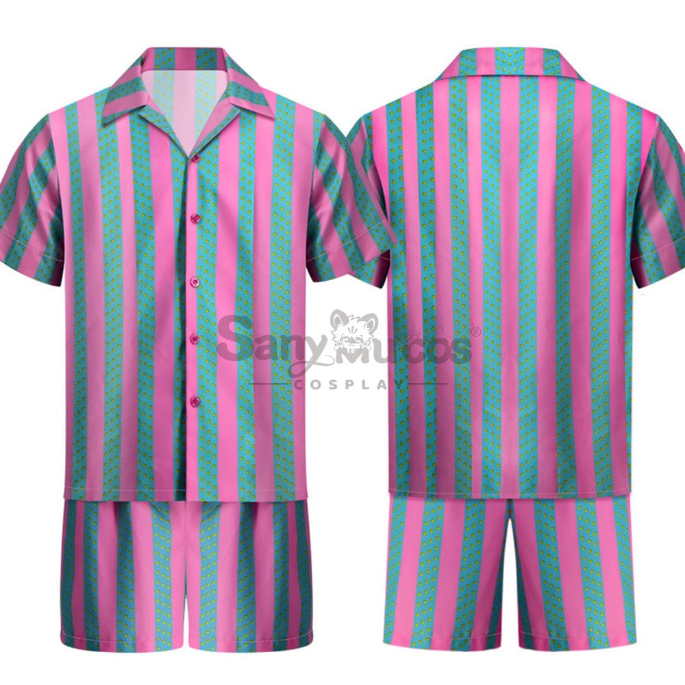 【In Stock】Movie Barbie Cosplay Ken Striped Shirt Costume Costumes