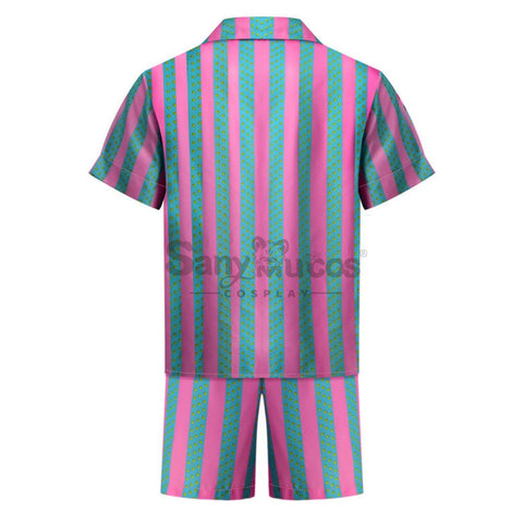 【In Stock】Movie Barbie Cosplay Ken Striped Shirt Costume Costumes