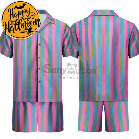 【In Stock】Movie Barbie Cosplay Ken Striped Shirt Costume Costumes