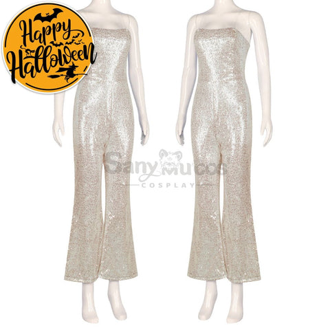 【In Stock】Movie Barbie Cosplay Sequin Jumpsuit Costume Costumes