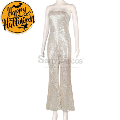【In Stock】Movie Barbie Cosplay Sequin Jumpsuit Costume Costumes