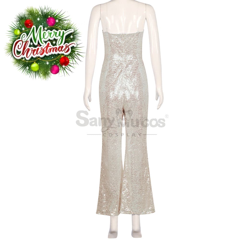 【In Stock】Movie Barbie Cosplay Sequin Jumpsuit Costume Costumes