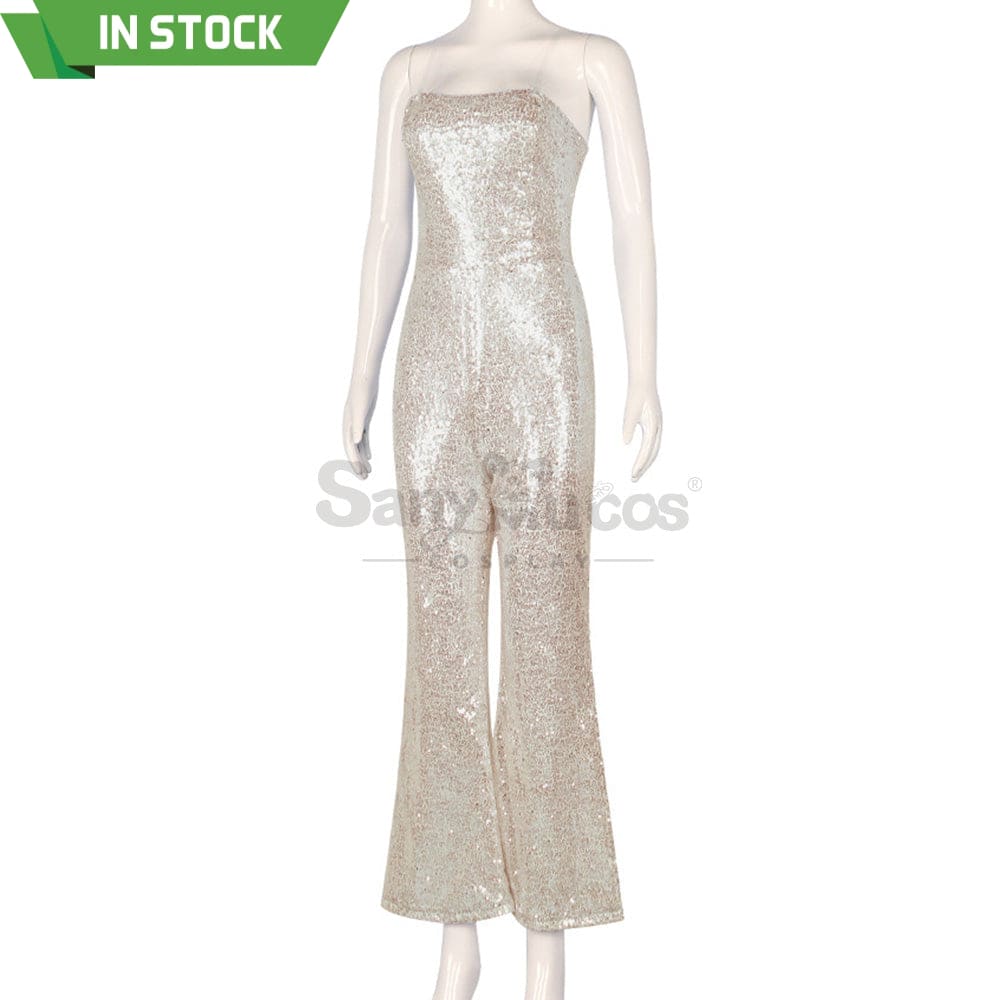 【In Stock】Movie Barbie Cosplay Sequin Jumpsuit Costume Costumes