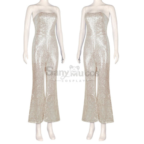 【In Stock】Movie Barbie Cosplay Sequin Jumpsuit Costume Costumes