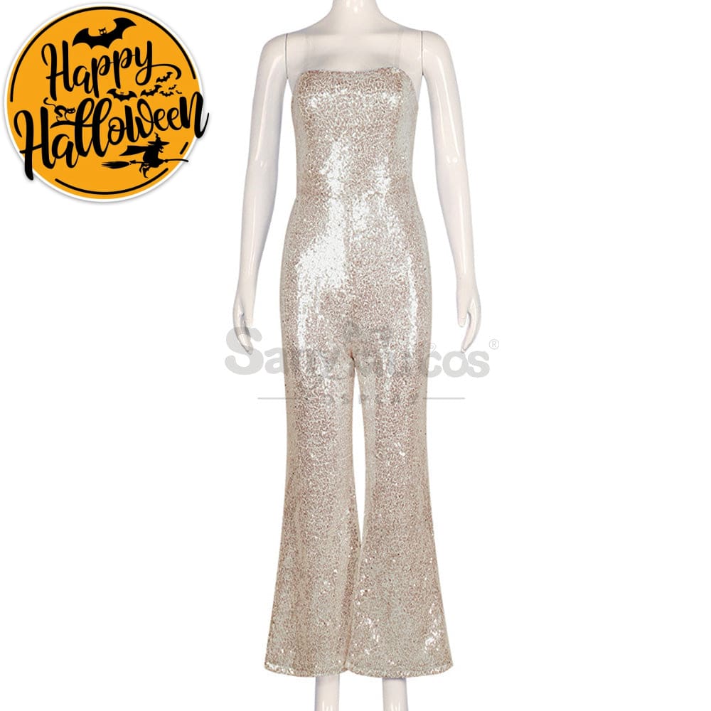 【In Stock】Movie Barbie Cosplay Sequin Jumpsuit Costume Costumes