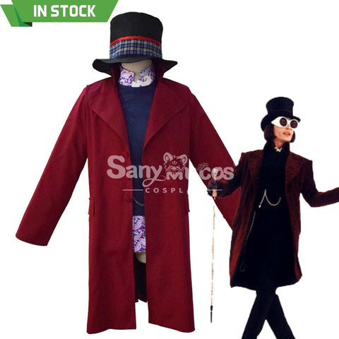 【In Stock】Movie Charlie And The Chocolate Factory Cosplay Willy Wonka Costume Costumes