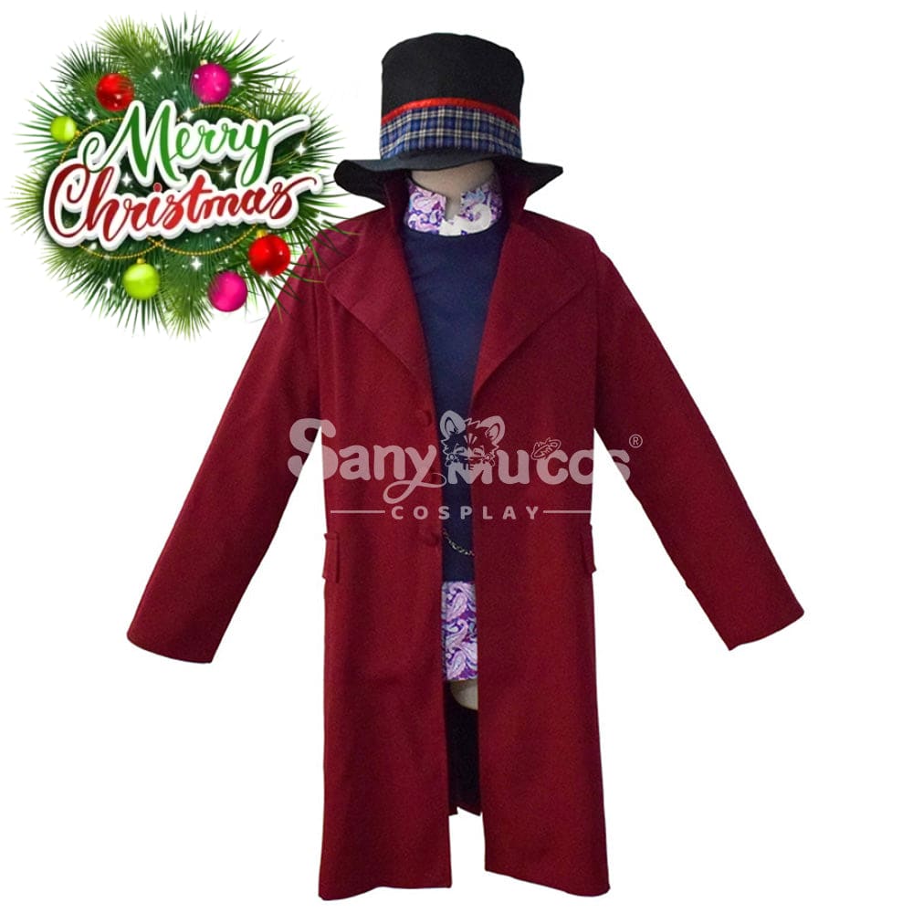 【In Stock】Movie Charlie And The Chocolate Factory Cosplay Willy Wonka Costume Costumes