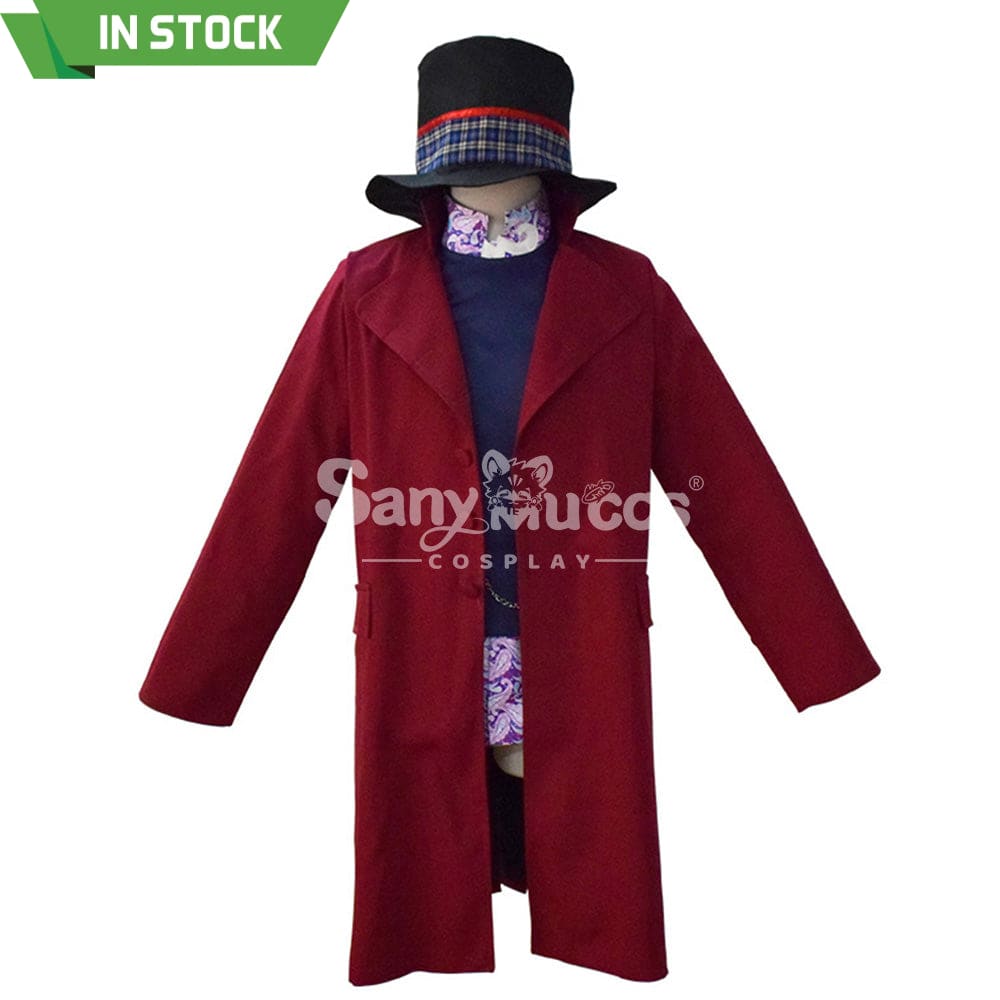【In Stock】Movie Charlie And The Chocolate Factory Cosplay Willy Wonka Costume Costumes