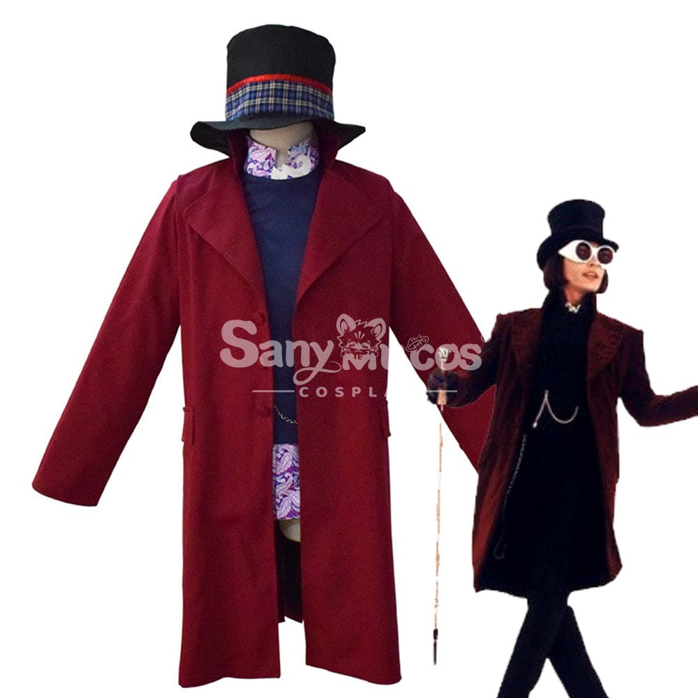 【In Stock】Movie Charlie And The Chocolate Factory Cosplay Willy Wonka Costume Costumes