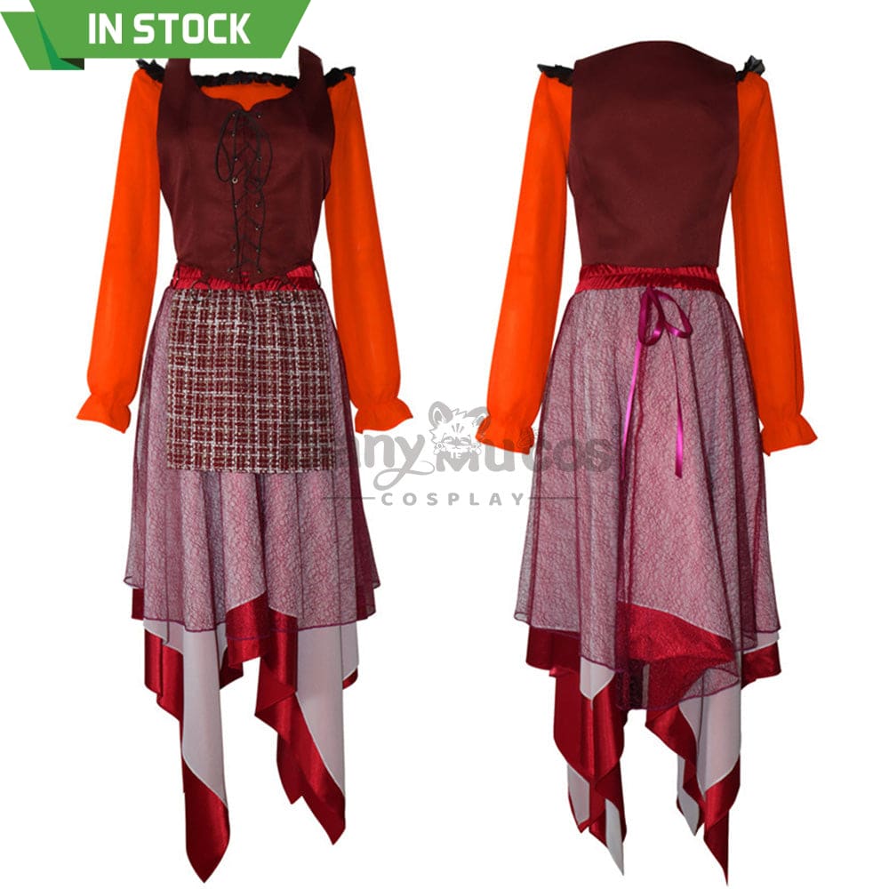 【In Stock】Movie Hocus Pocus Cosplay Mary Sanderson Costume Costumes