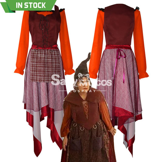 【In Stock】Movie Hocus Pocus Cosplay Mary Sanderson Costume Costumes 1000