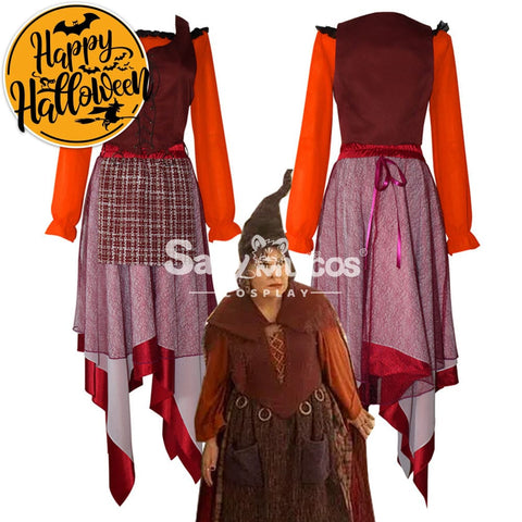 【In Stock】Movie Hocus Pocus Cosplay Mary Sanderson Costume Costumes