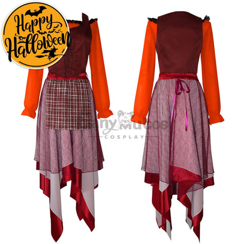 【In Stock】Movie Hocus Pocus Cosplay Mary Sanderson Costume Costumes