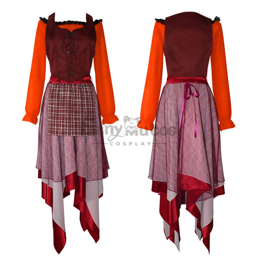 【In Stock】Movie Hocus Pocus Cosplay Mary Sanderson Costume Costumes