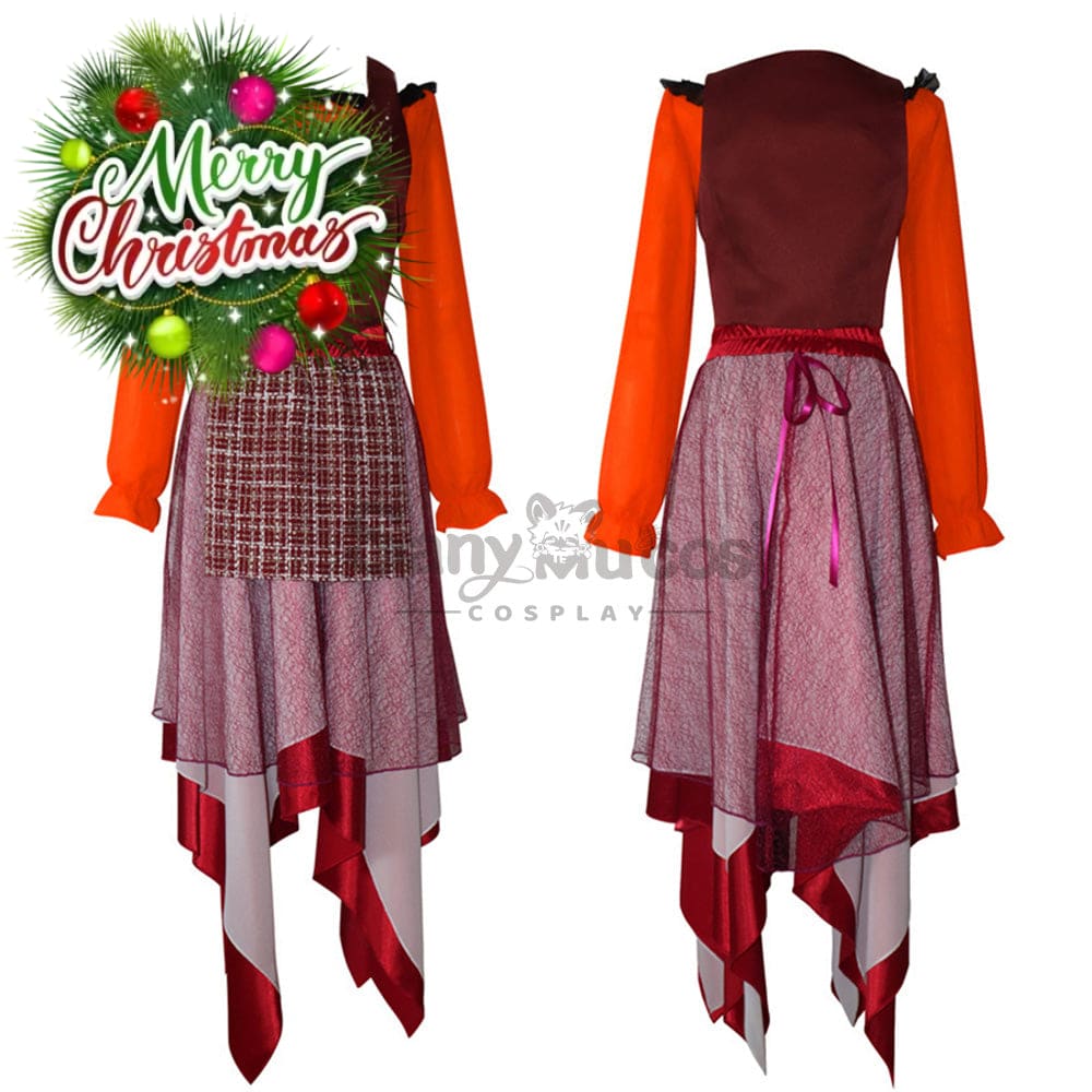 【In Stock】Movie Hocus Pocus Cosplay Mary Sanderson Costume Costumes