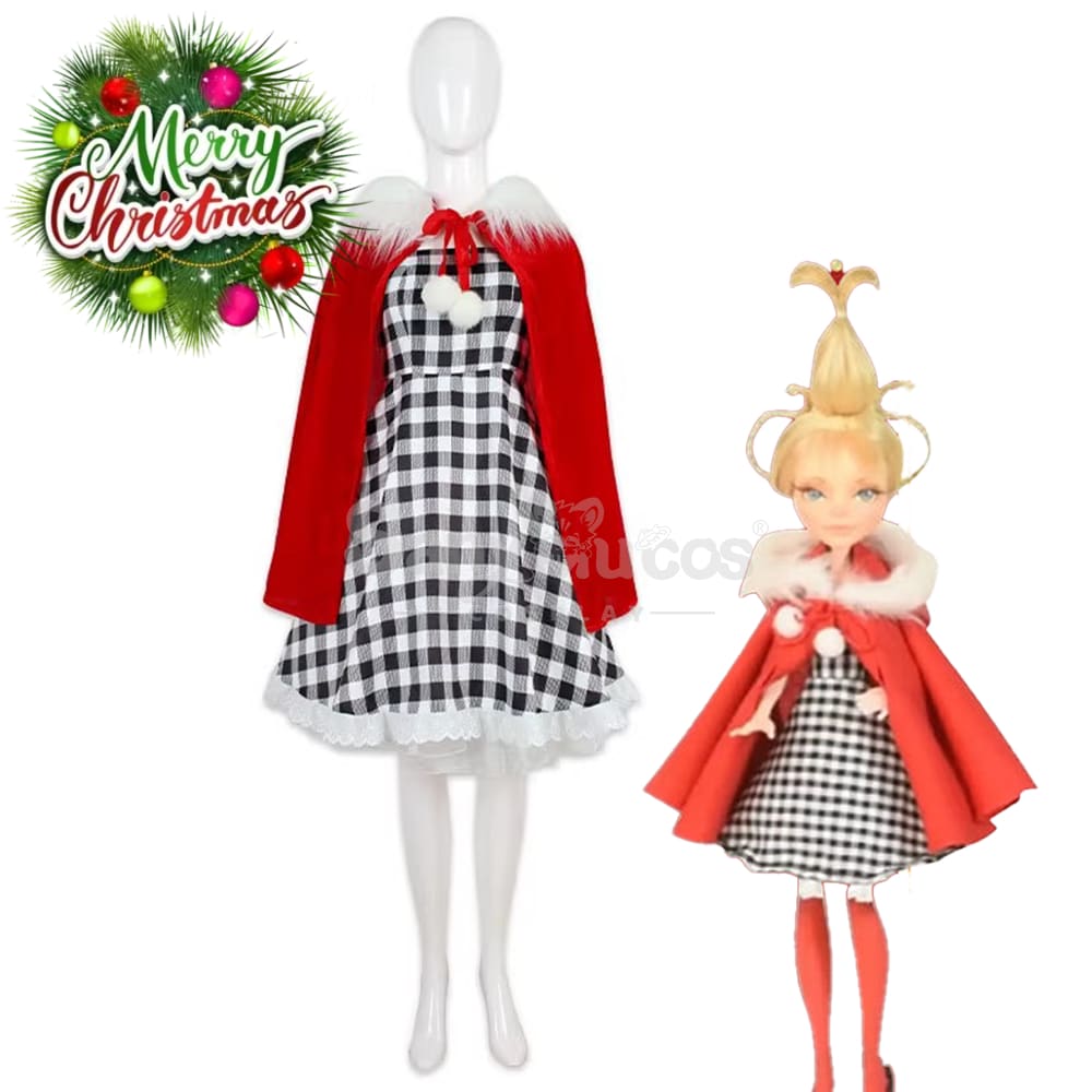 【In Stock】Movie How The Grinch Stole Christmas Cosplay Cindy Costume Costumes