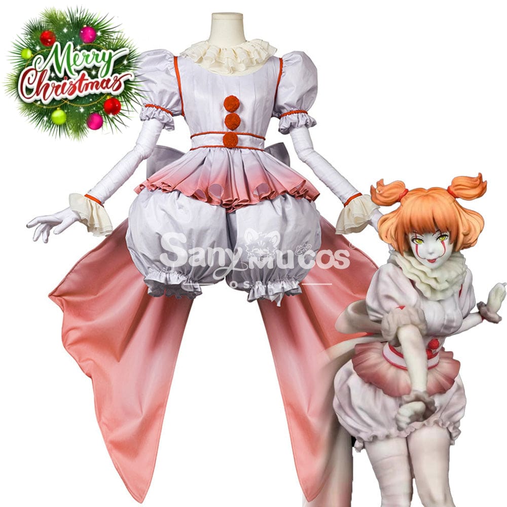 【In Stock】Movie It Cosplay Loli Pennywise Costume Costumes