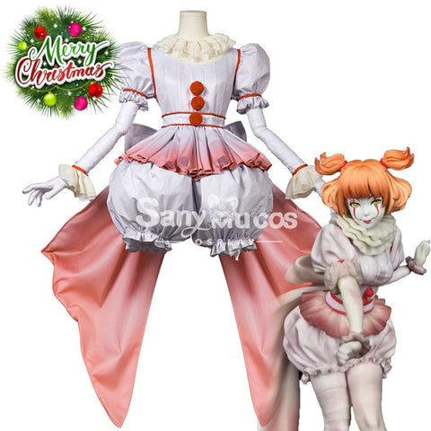 【In Stock】Movie It Cosplay Loli Pennywise Costume Costumes