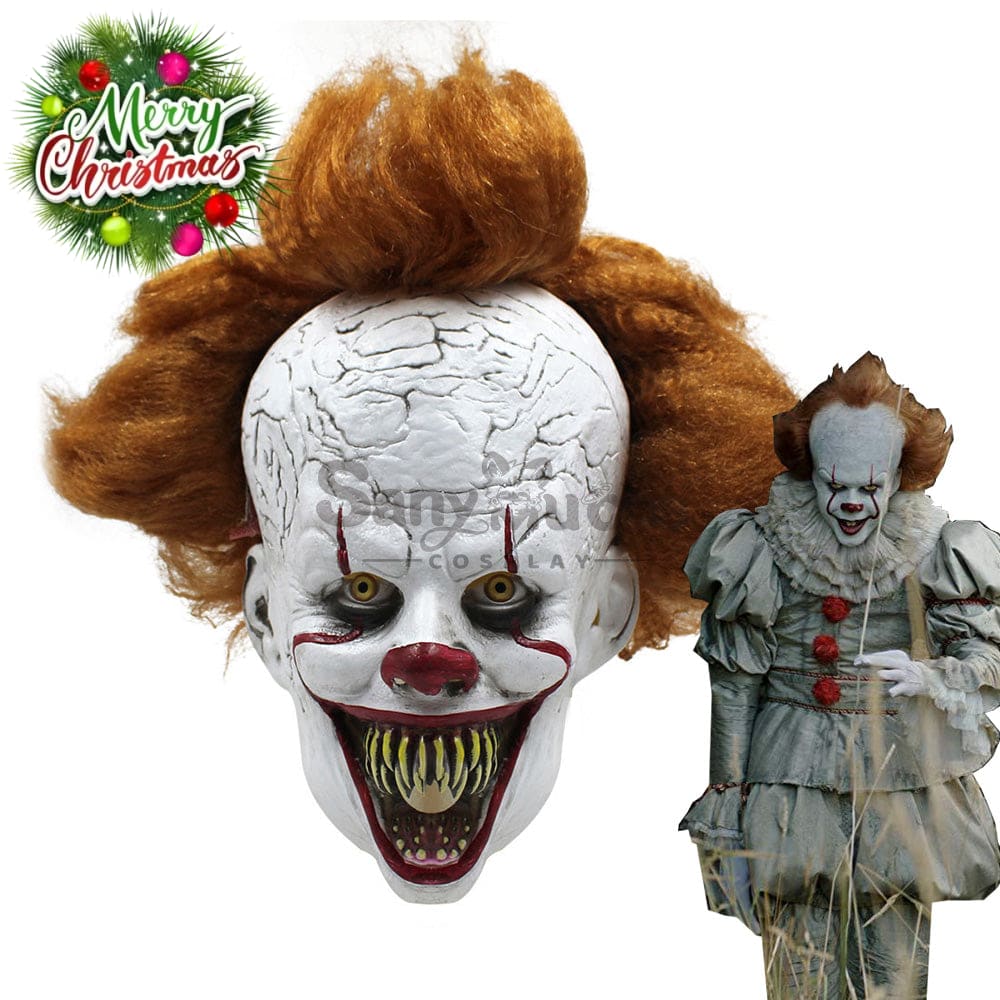 【In Stock】Movie It Cosplay Pennywise Fangs Mask Props Prop