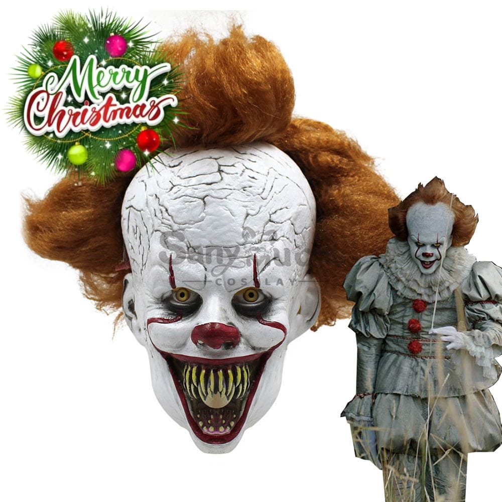 【In Stock】Movie It Cosplay Pennywise Fangs Mask Props Prop